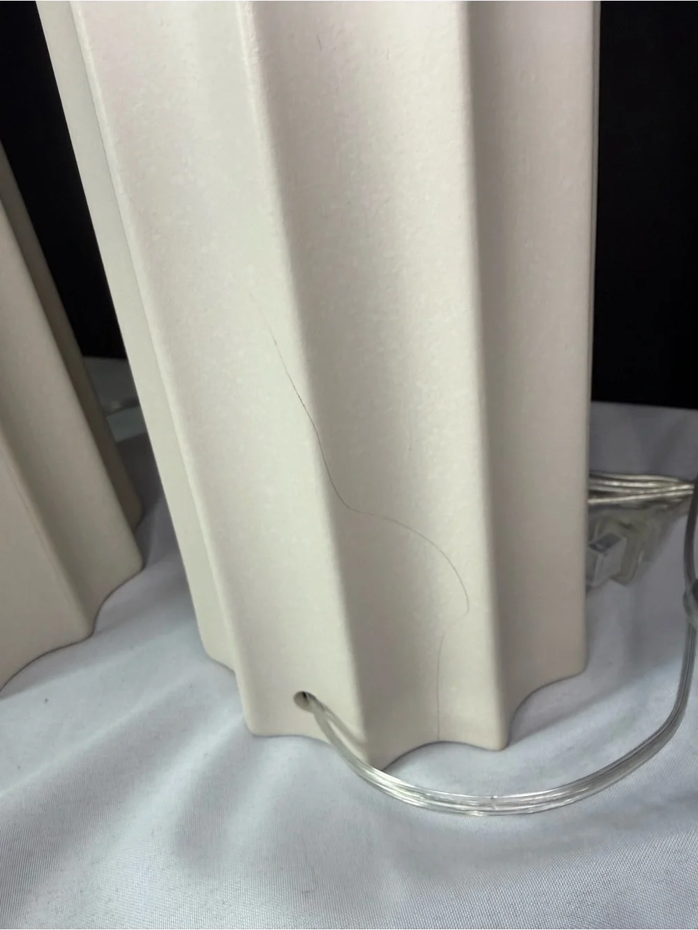 Threshold Sculpted 24 1/2” Ceramic Table Lamps (Set of 2) NWT - No Shades